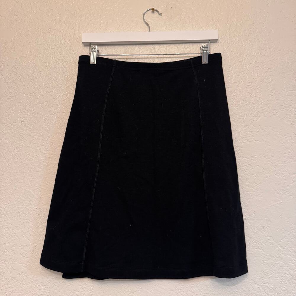 Smartwool Merino Wool Blend Fit & Flare Skirt Black Medium Gorpcore Outdoorsy - Picture 5 of 7